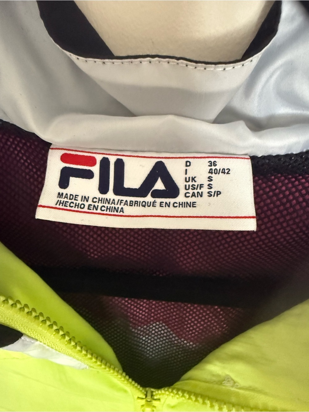 FILA Funtalia Retro Colorblock Cropped Half Zip Windbreaker Jacket - Picture 2 of 5